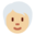 person, medium-light skin tone, white hair